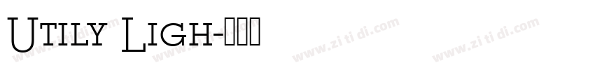 Utily Ligh字体转换